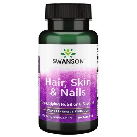 Hair Skin & Nails 60 Tablete Swanson (Piele Par Unghii)